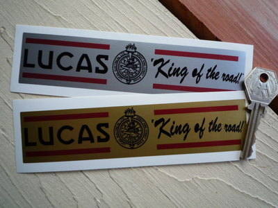 Lucas King Of The Road Oblong Sticker. 6