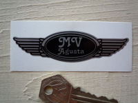 MV Agusta Winged Helmet Sticker. 3.5".