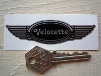 Velocette Winged Helmet Sticker. 3.5