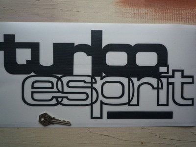 Lotus Turbo Esprit Cut Vinyl Stickers. 15.5" Pair.