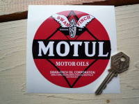 Motul Motor Oils Swan Finch Circular Sticker. 70mm or 100mm.