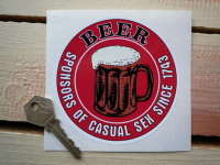 Beer, Sponsors of Casual Sex Sticker. 4