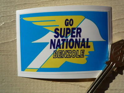 National Benzole Go Super Static Cling Sticker. 3.5