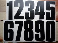 A Racing Numbers Sticker - Compacta Font - Various Colours & Sizes
