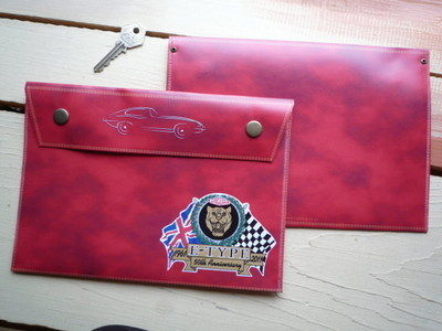 Jaguar E-Type 50th Anniversary Document Holder/Toolbag. 10" or A4