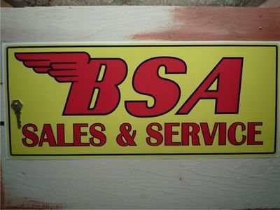 BSA Sales & Service Sticker. 23.5