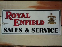 Royal Enfield Sales & Service Sticker. 23.5".