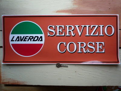 Laverda Servizio Corse Workshop Sticker. 23.5".