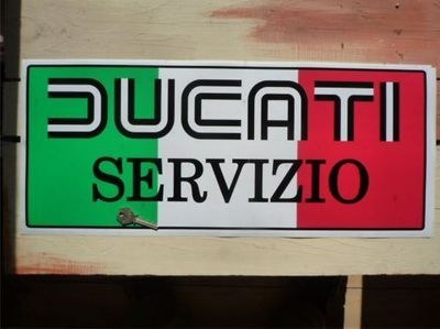 Ducati Servizio Workshop Sticker. 23.5".