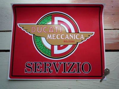 Ducati Meccanica Servizio Workshop Sticker. 16".