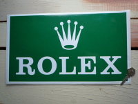 Rolex Oblong Sponsors Sticker. 15".
