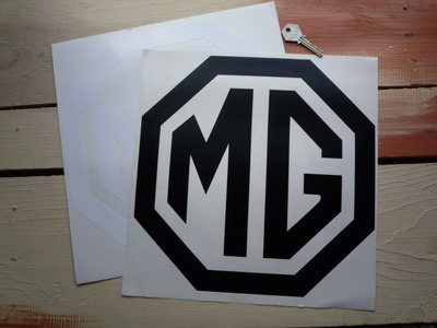MG Cut Vinyl Octagon Logo Sticker. 5" or 6".