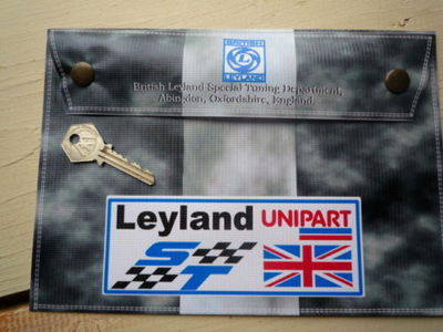 British Leyland ST Grey Unipart Document Holder/Toolbag. 10".