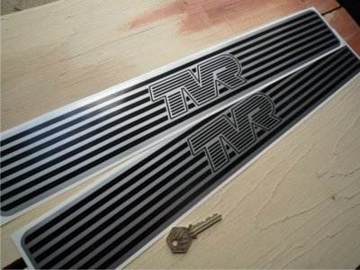 TVR Kickplate Sill Protector Stickers. 20" or 40" Pair.