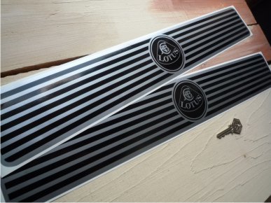 Lotus Kickplate Sill Protector Stickers. 500mm or 800mm Pair.
