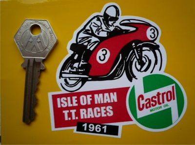 Isle Of Man TT Races 1961 Sticker. 3".