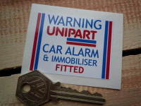 Unipart Car Alarm & Immobiliser Warning Sticker. 2.25".