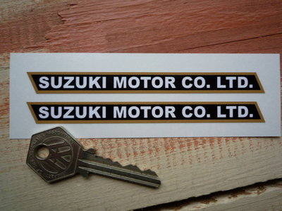 Suzuki Motor Co. Ltd. Slanted Stickers. 4.5