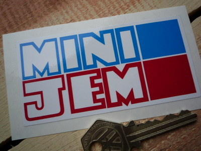 Mini Jem Oblong Sticker. 4".