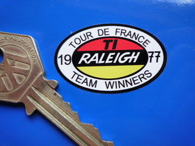 Raleigh Tour De France 1977 Team Winners Sticker - 1.5"