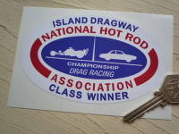NHRA Island Dragway Class Winner Sticker. 5".