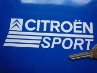 Citroen Sport Cut Vinyl Stickers. 6" Pair.