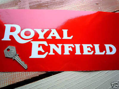 Royal Enfield Continental GT White Cut Vinyl Text Stickers. 8.5
