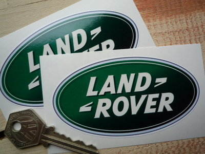 Land Rover Modern Oval Stickers. 4