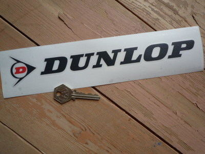 Dunlop Cut Letters & Red 'D' Logo Stickers. 6", 8" or 10" Pair.