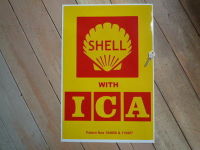 Shell With ICA Large Sticker. 13" x 19.5".
