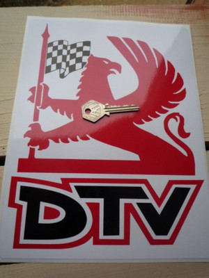 Vauxhall Dealer Team DTV Griffin Logo Sticker. 8".