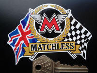 Matchless Flags & Scroll Sticker. 4