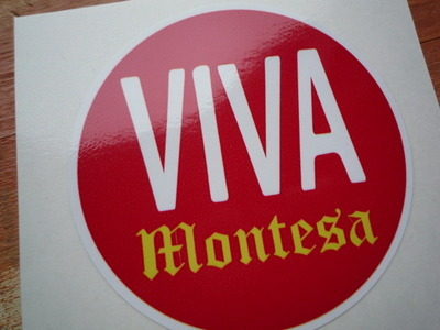 Montesa Viva Circular Sticker. 3.75".