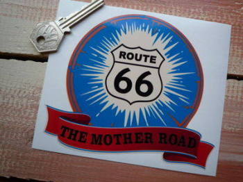 Route 66 The Mother Road Bumper Sticker. 5".