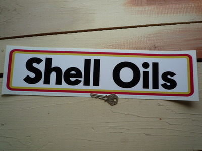 Shell Oils Type B Narrow Oblong Stickers. 16.5