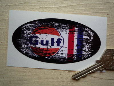 Gulf Fade To Black Urban Style Sticker. 4