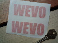 WEVO Cut Vinyl Stickers. 3.5