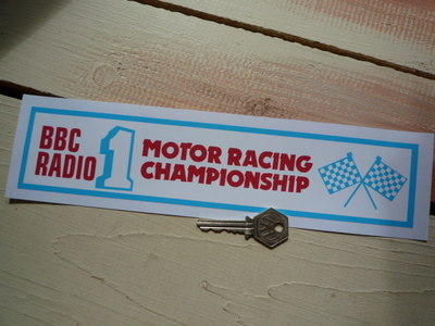 BBC Radio 1 Motor Racing Championship Sticker. 11".