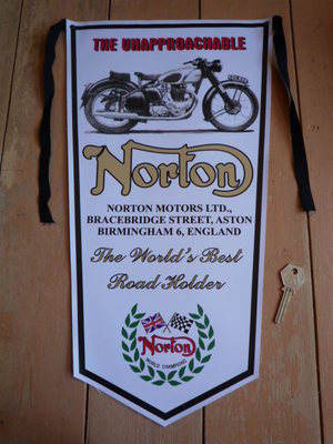 Norton The Unapproachable Banner Pennant