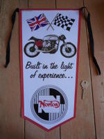 Norton Built In The Light Of Experience Banner Pennant