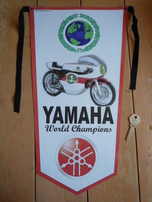 Yamaha World Champions Banner Pennant.
