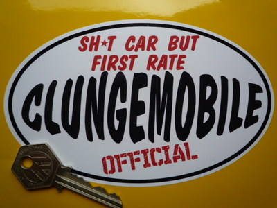 Inbetweeners Inspired Clungemobile Sticker. 6".