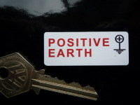 Positive Earth + Stickers. 2" Pair.
