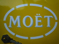 Moet Shaded Cut Vinyl Sponsorship Sticker. 6.5".