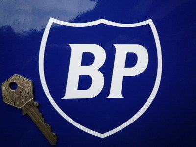 BP Cut Vinyl Shield Sticker. 4", 6" or 8".