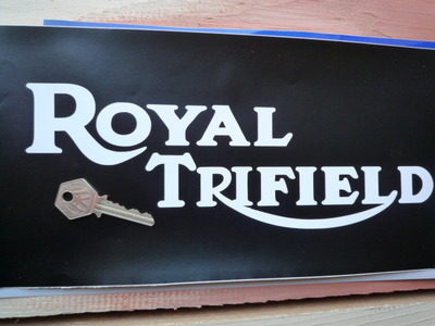 Royal Trifield Cut Text Stickers. 11" Pair.
