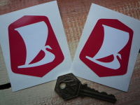 Lada Logo Stickers. 2" Pair.
