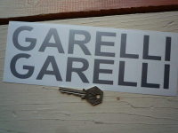 Garelli Cut Vinyl Text Stickers. 9" Pair.