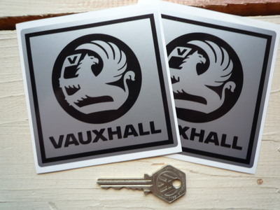 Vauxhall Black & Silver Stickers. 4