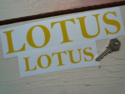 Lotus Serif Classic Style Cut Vinyl Sticker. 5.5